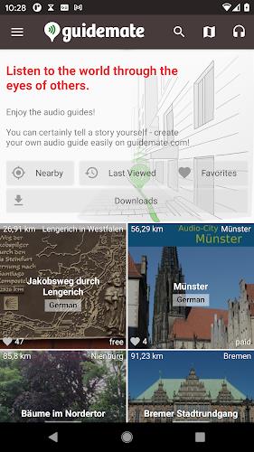 guidemate Audioguide-Plattform Captura de pantalla 3