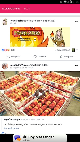 Facebook Pink Ekran Görüntüsü 2