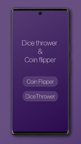 Dice Thrower & Coin Flipper Screenshot 0