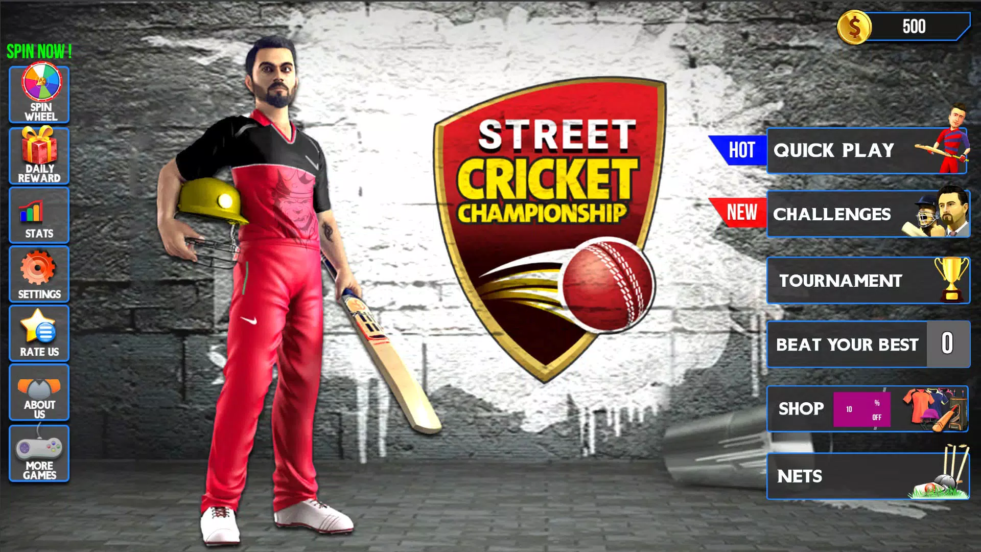 Street Criket-T20 Cricket Game Zrzut ekranu 0