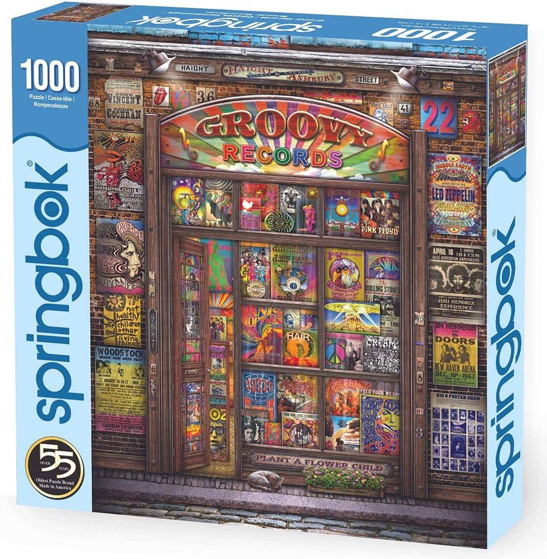 Springbok Groovy Records de 1000 piezas Rompecabezas