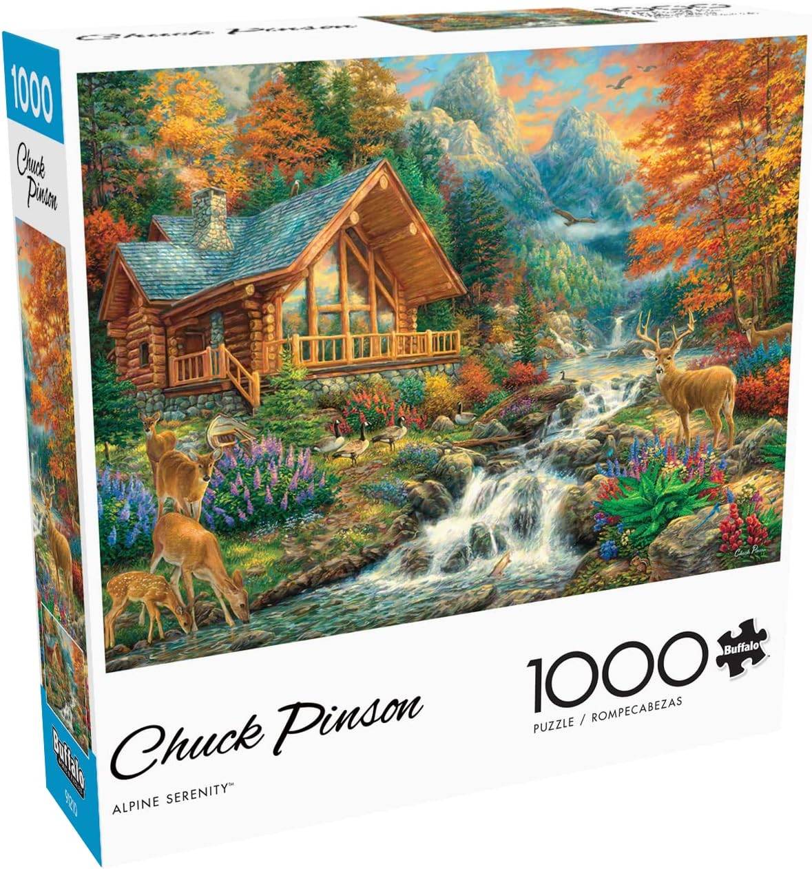 Buffalo Games - Alpine Serenity - လျှို့ဝှက်ပုံများနှင့်အတူ 1000 Piece Jigsaw ပဟေ ces ိ