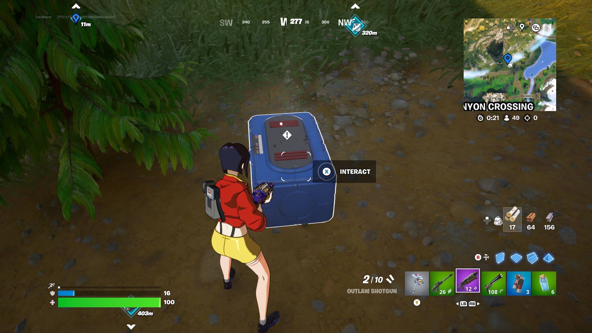 裝備傳感器背包以掃描Fortnite第6章中的神秘能量