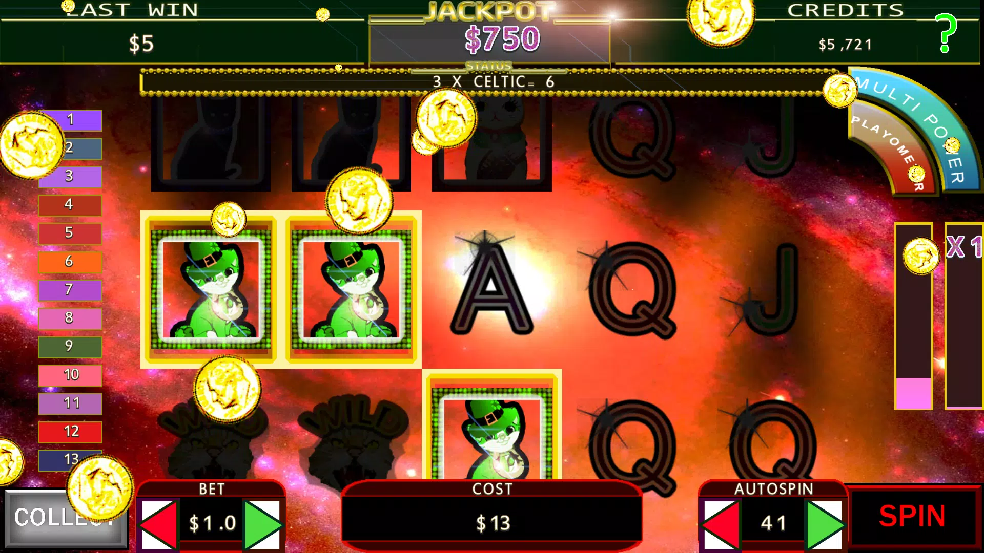 Lucky Beckoning Kitty Fruit Machine スクリーンショット 3