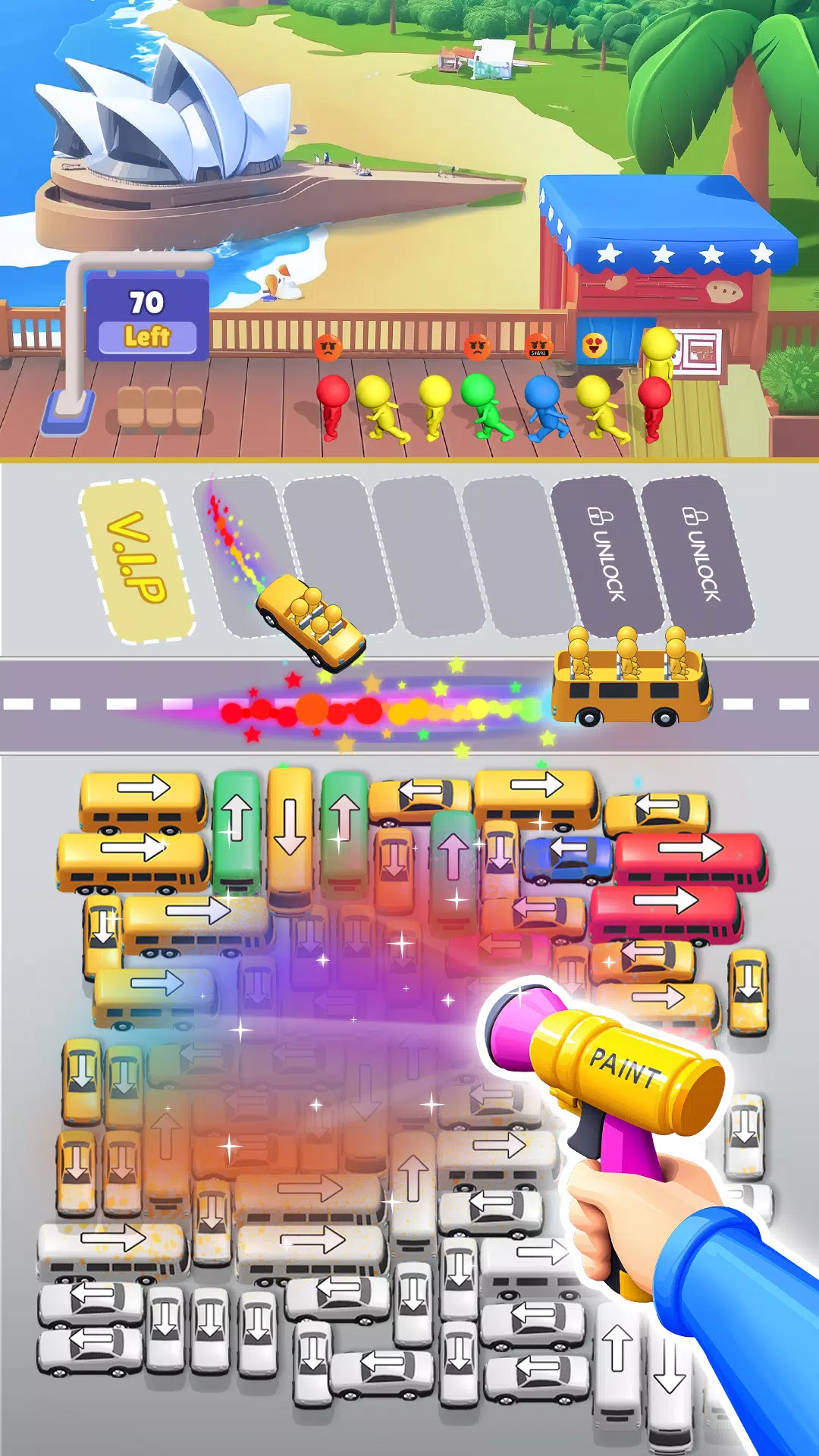 Bus Sort Jam: Parking Puzzle स्क्रीनशॉट 3