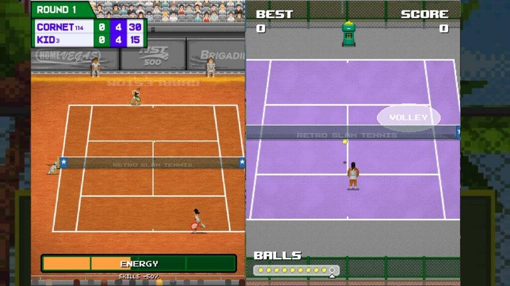 Retro Slam Tennis ist das neueste Spiel auf Android von den Herstellern von Retro Bowl