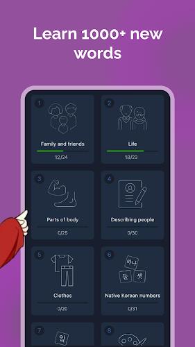 Learn Korean for Beginners! Screenshot 1