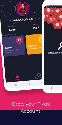 TikFollowers - Get Free Tiktok Followers and Likes ภาพหน้าจอ 0