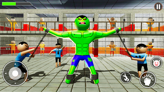 Incredible Monster: Superhero Prison Escape Games Screenshot 2