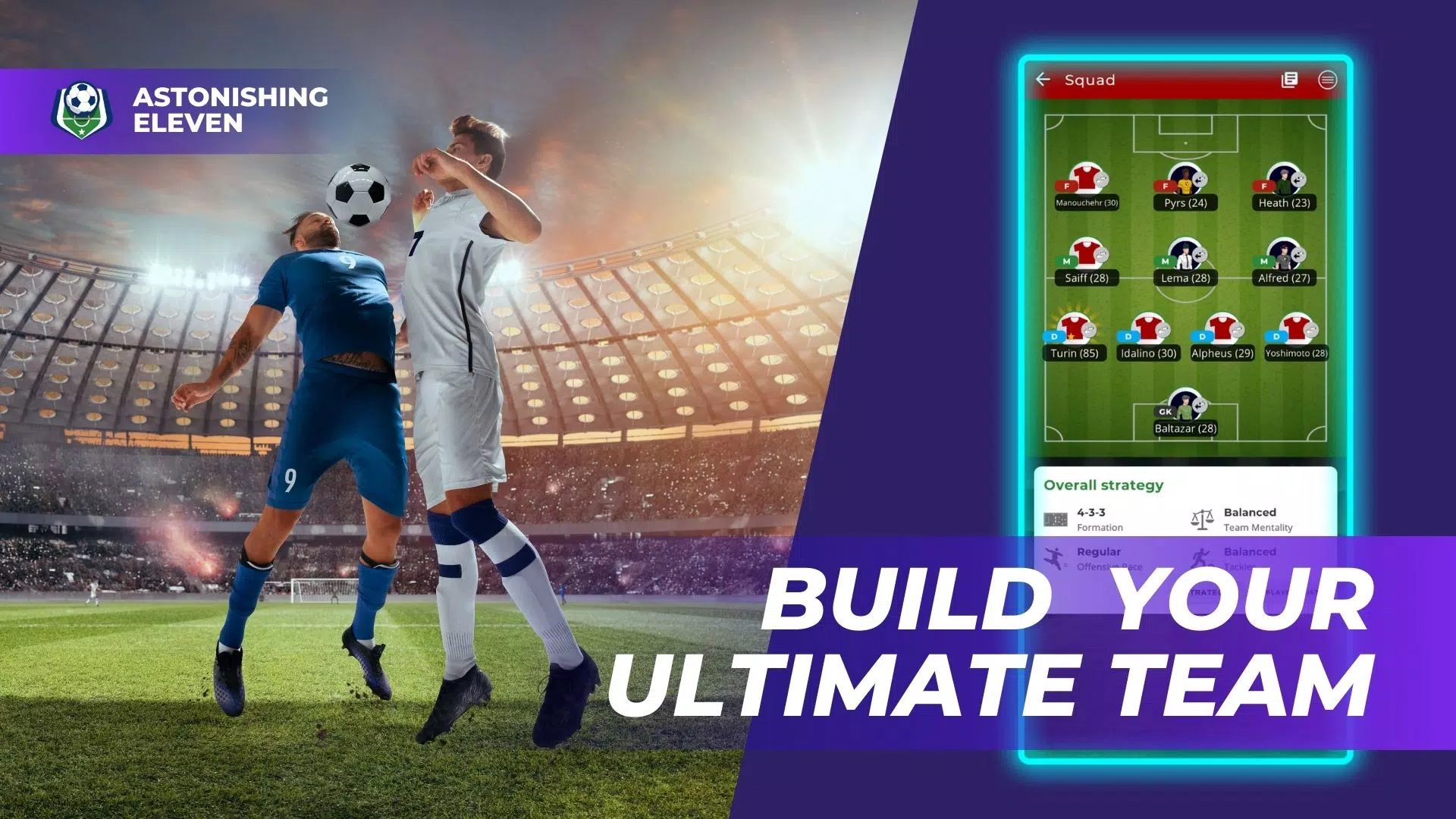 Astonishing Eleven Football Captura de pantalla 1