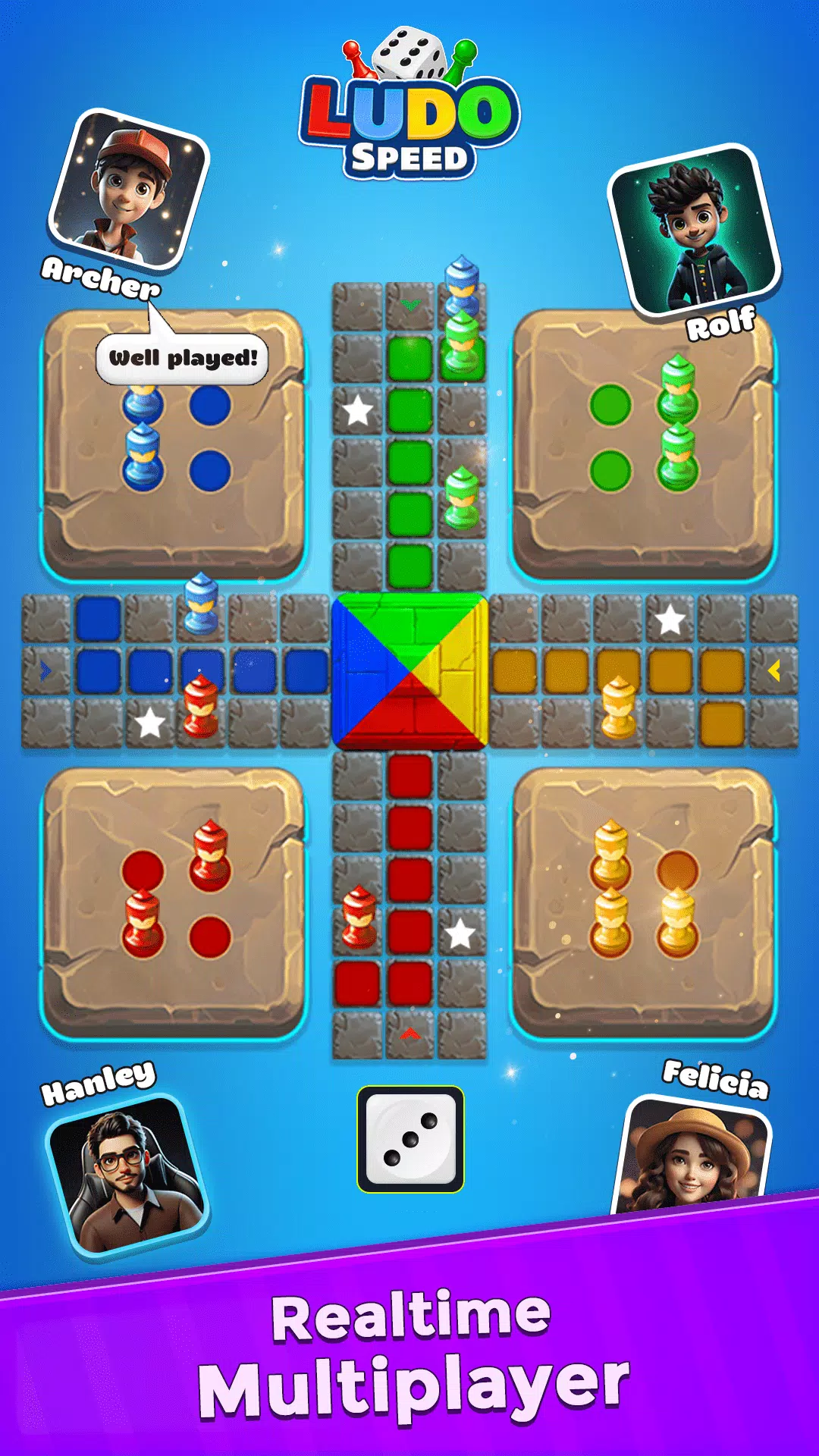 Ludo Speed - Dice Game Fun! ภาพหน้าจอ 1