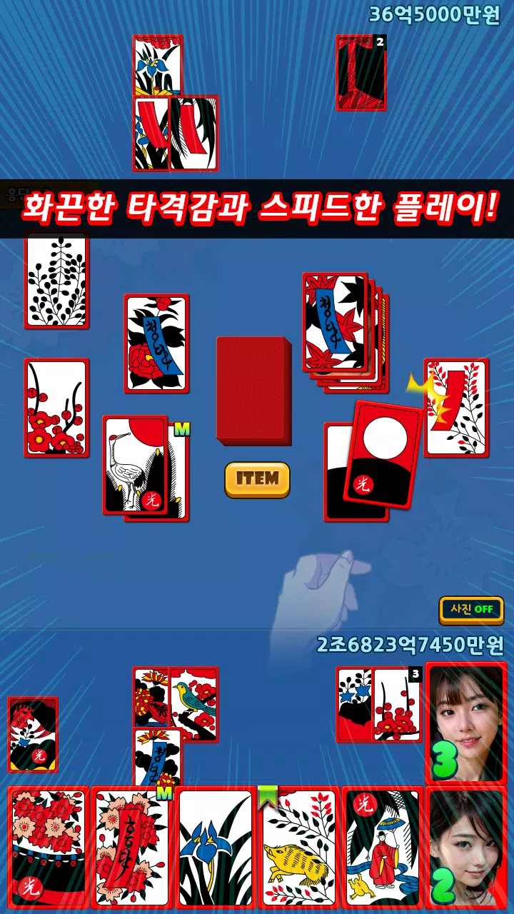 스타 맞고 : 모델 고스톱 화투 게임 Screenshot 2