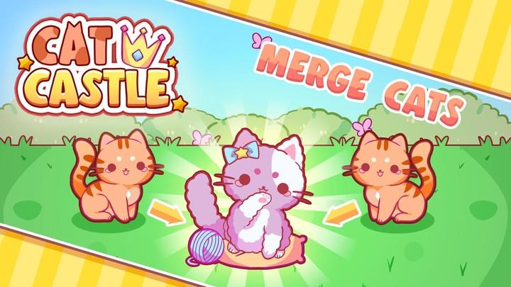 Cat Castle : Merge cute cats Captura de pantalla 0