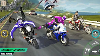 Crazy Moto: Bike Shooting Game Captura de pantalla 3