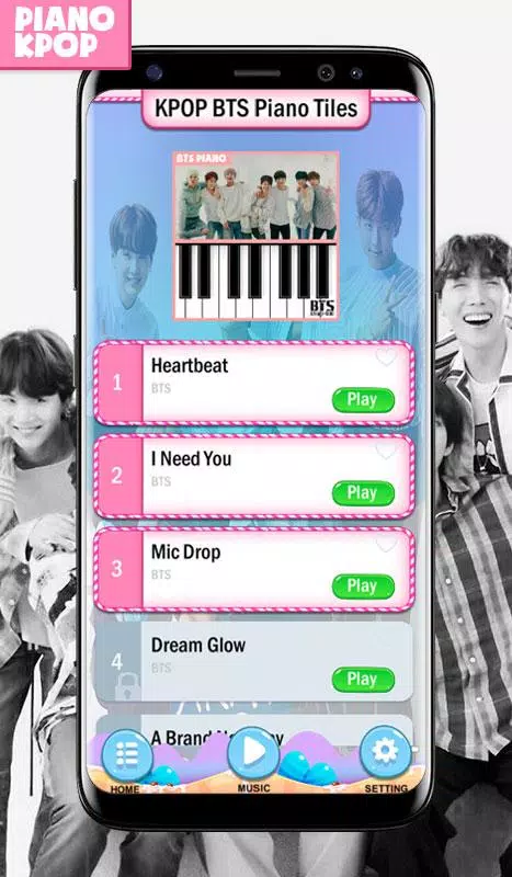 KPOP BTS Piano Magic Tiles Captura de tela 0