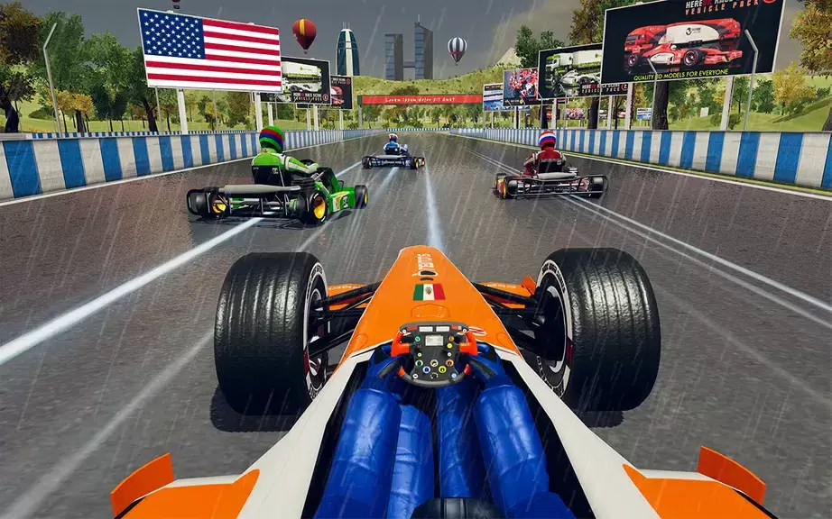 Go Kart Racing Games 3D Stunt 스크린샷 1