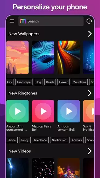 Ringtones & Wallpapers - Mob24 Screenshot 0