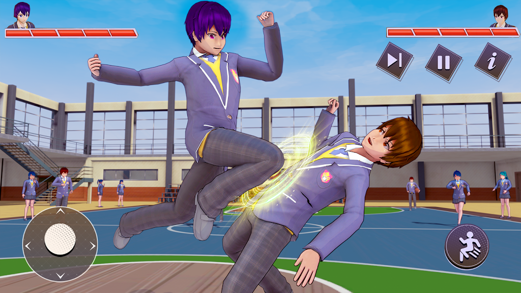 Anime High School Boy Life 3D Screenshot 1