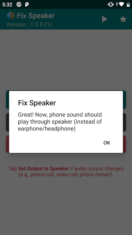 Fix Speaker - Disable Earphone ภาพหน้าจอ 1