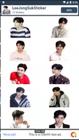 Sticker Chat Lee Jong Suk Cute KPOP Скриншот 0