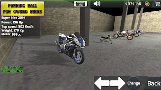 Motorbike 3D Drag Race スクリーンショット 0