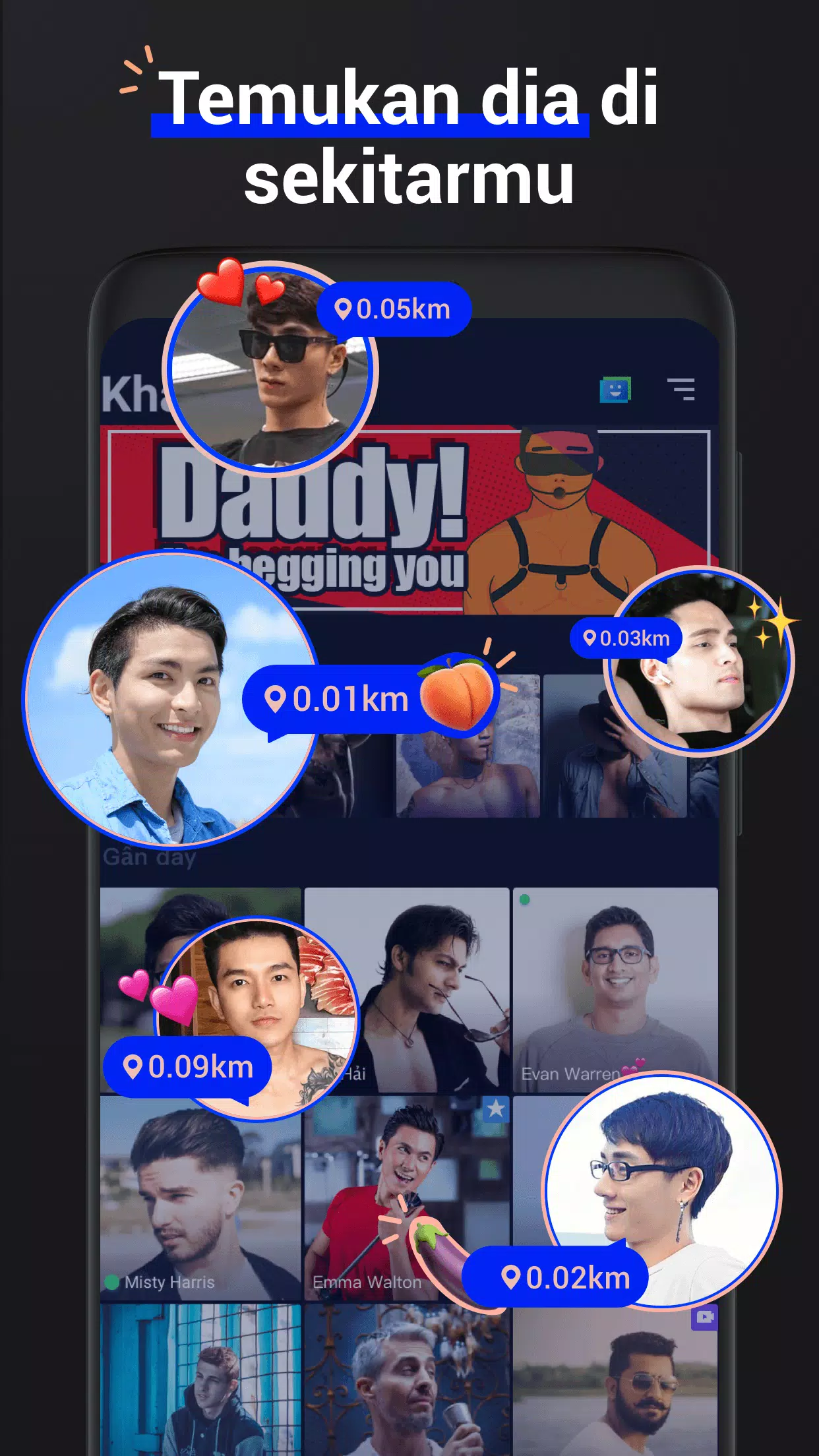 HeeSay - Blued Gay Chat & LIVE Captura de pantalla 1