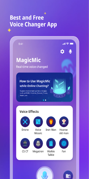 Voice Changer-MagicMic ဖန်သားပြင်ဓာတ်ပုံ 0