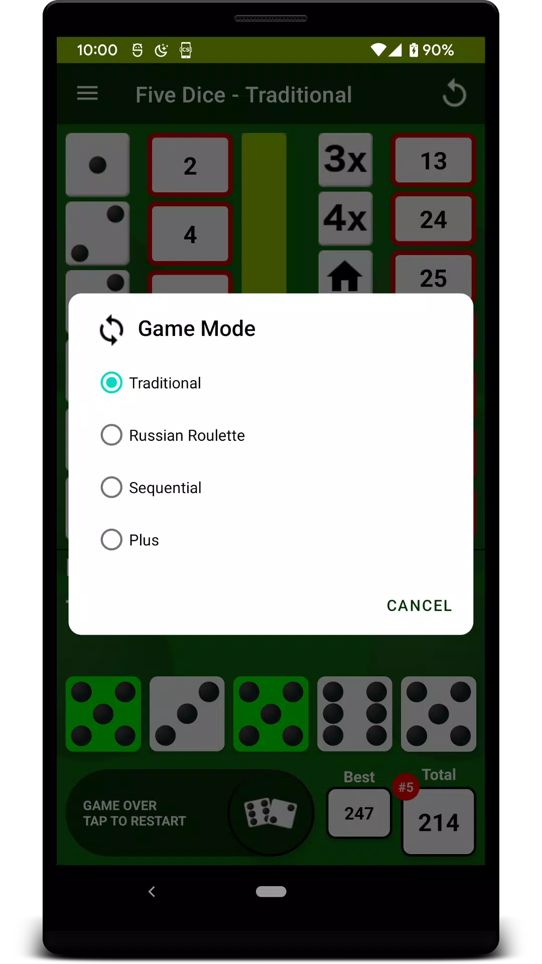 Five Dice Captura de tela 3
