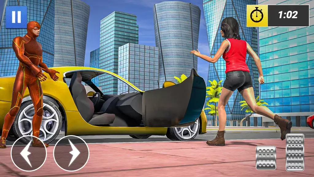 Superhero Car Games Taxi Games Schermafbeelding 3