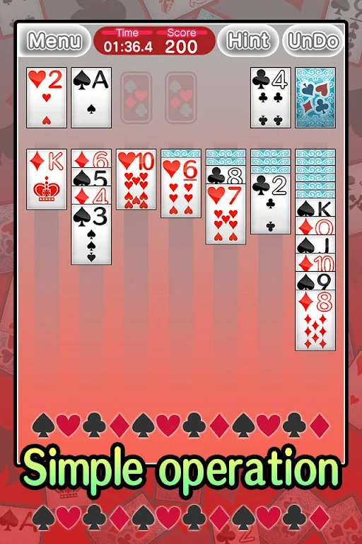 Basic Solitaire Klondike Schermafbeelding 0