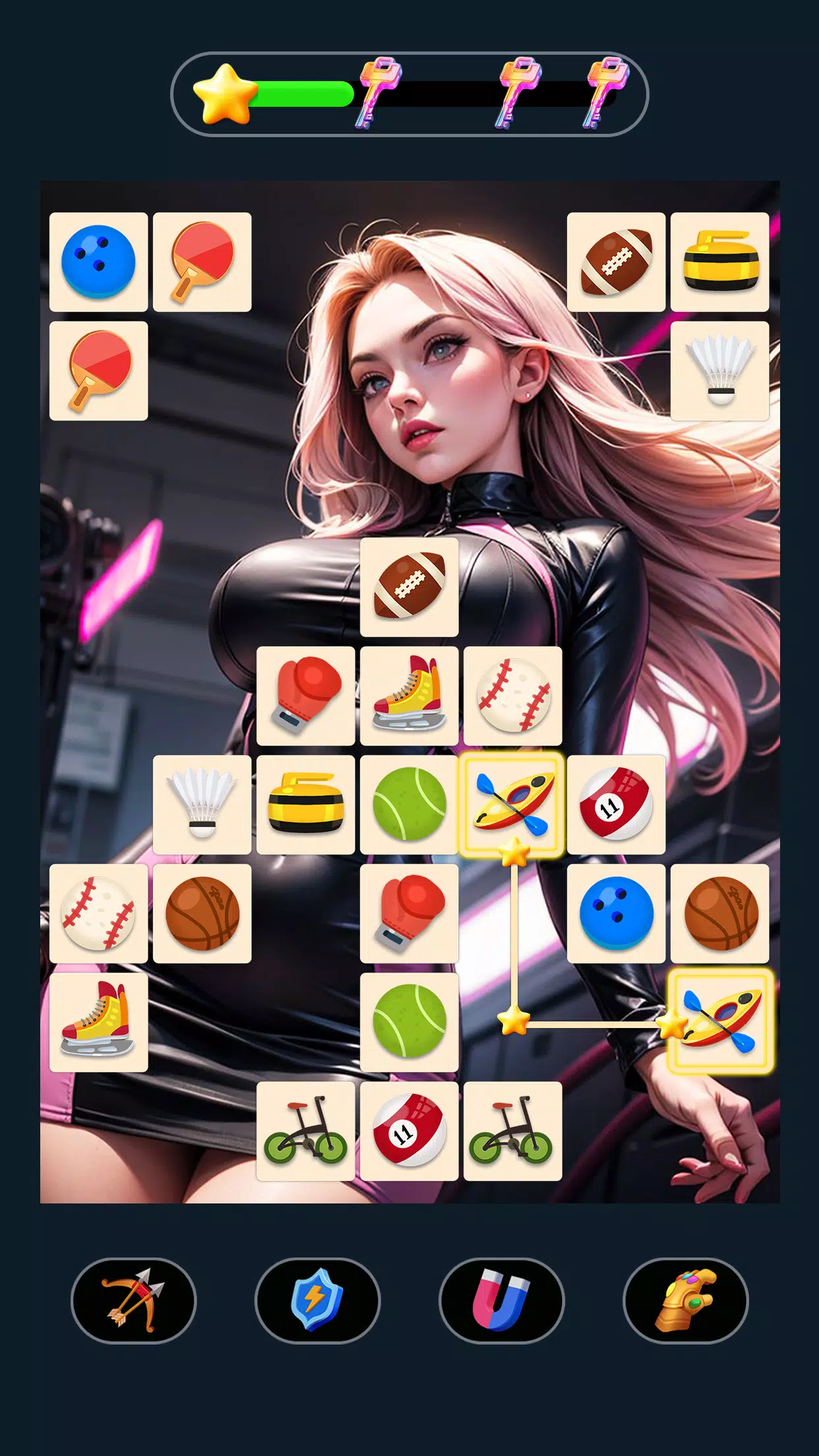 Fantasy Onet - Match Girl Game ภาพหน้าจอ 2