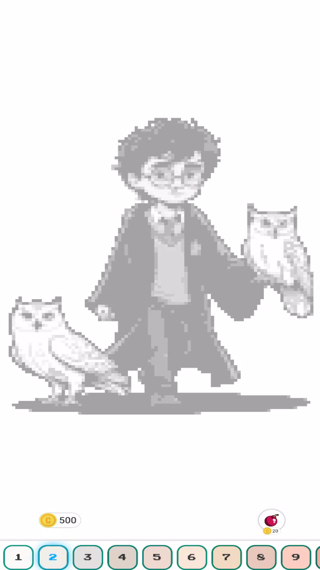 Hogwart Cartoon Pixel Art Captura de tela 0