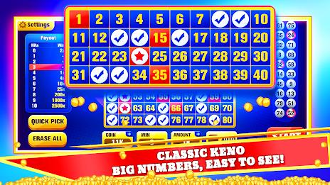 Keno Games Casino Fun Screenshot 1