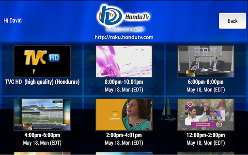 HonduTV for Android TV 스크린샷 1