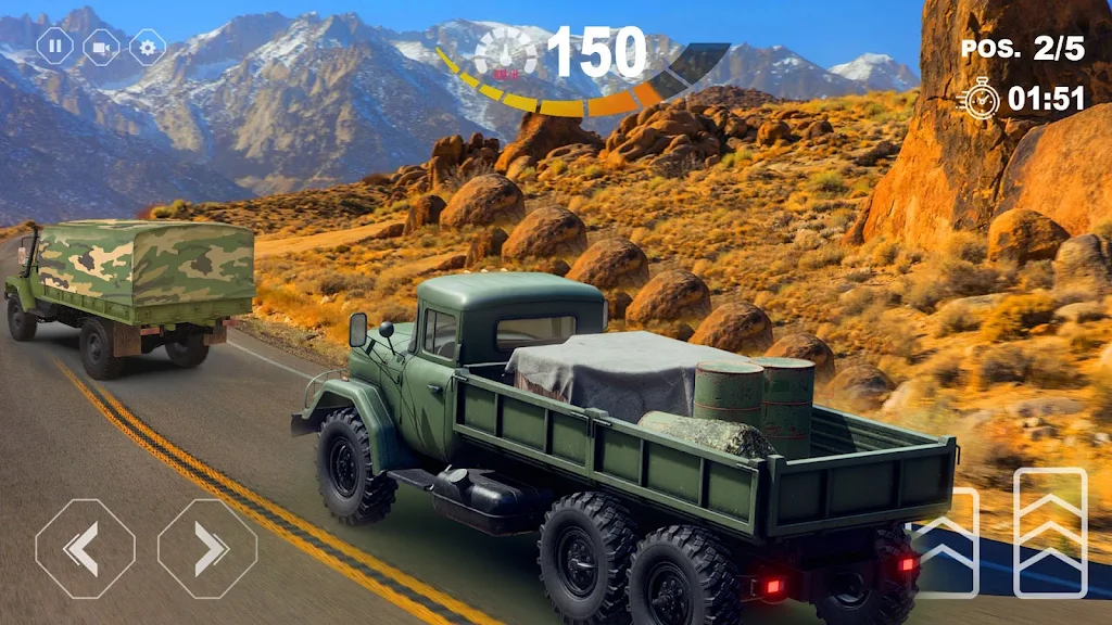 Army Truck Game - Racing Games Schermafbeelding 3