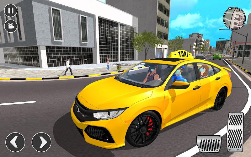 Open World Taxi Sim 2023 स्क्रीनशॉट 0