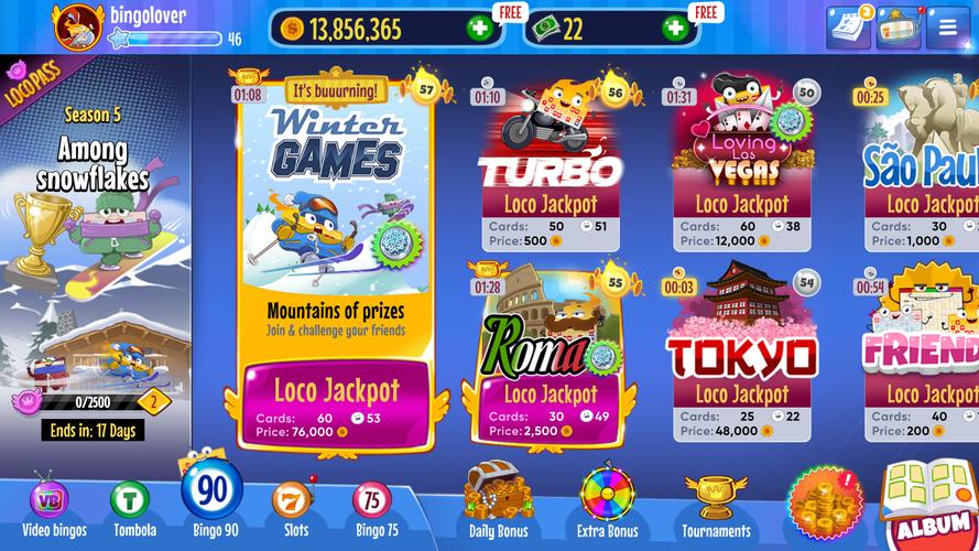 Schermata Bingo Lotto Tombola Online 1