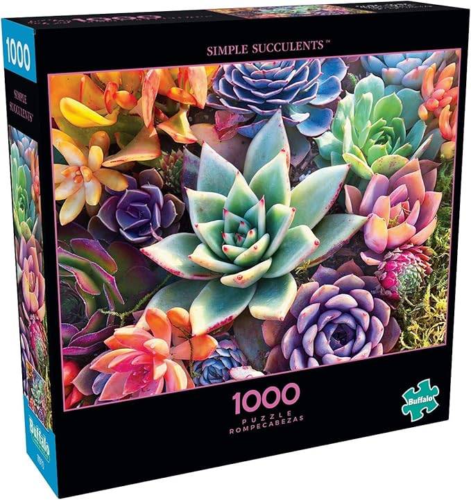 Buffalo Games - James Mertke - Simple Succulent - 1000 Piece Jigsaw Puzzle