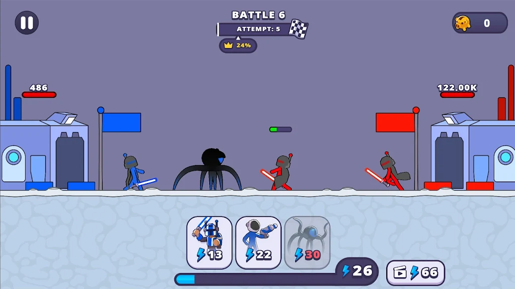 Stickman Fight: War of the Age ภาพหน้าจอ 2