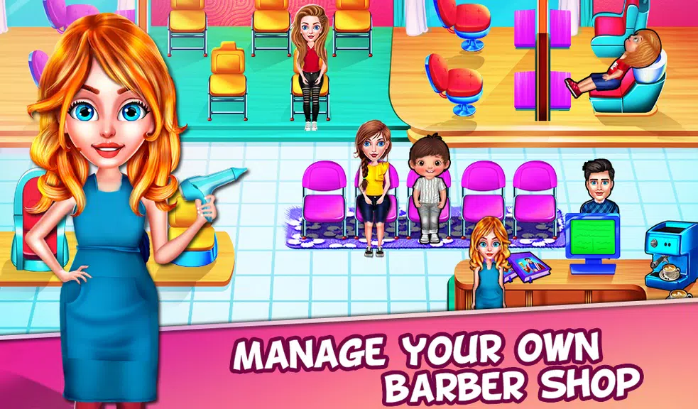 Barber Shop - Simulator Games Скриншот 1