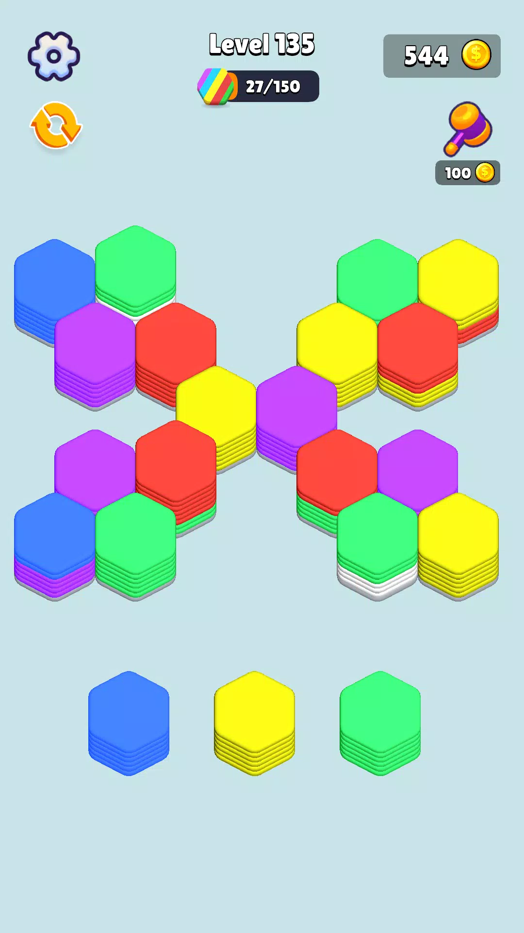 Stack Hexa Sort: Puzzle Match Tangkapan skrin 3