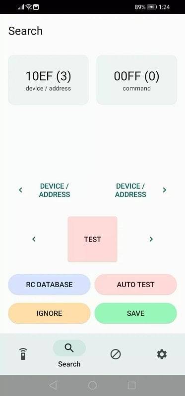 IrCode Finder Universal Remote स्क्रीनशॉट 1