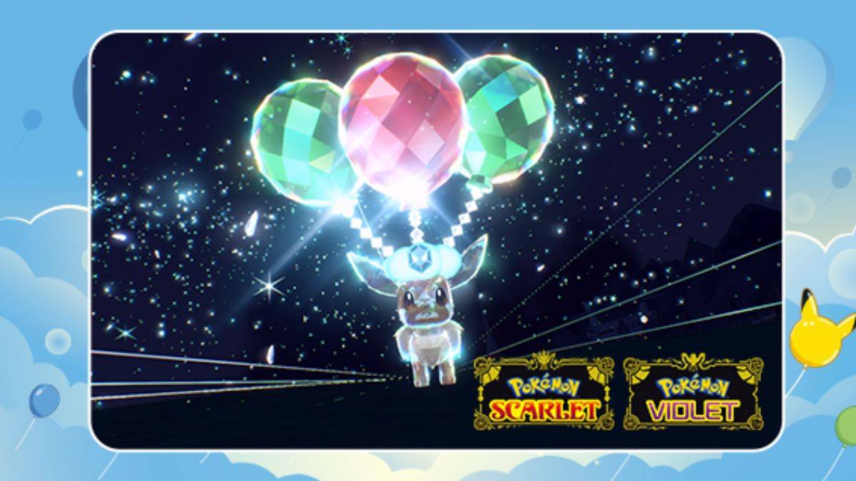 Día del Pokémon 2025: obten una Eevee Teracristal Voladora gratis en Escarlata/Púrpura