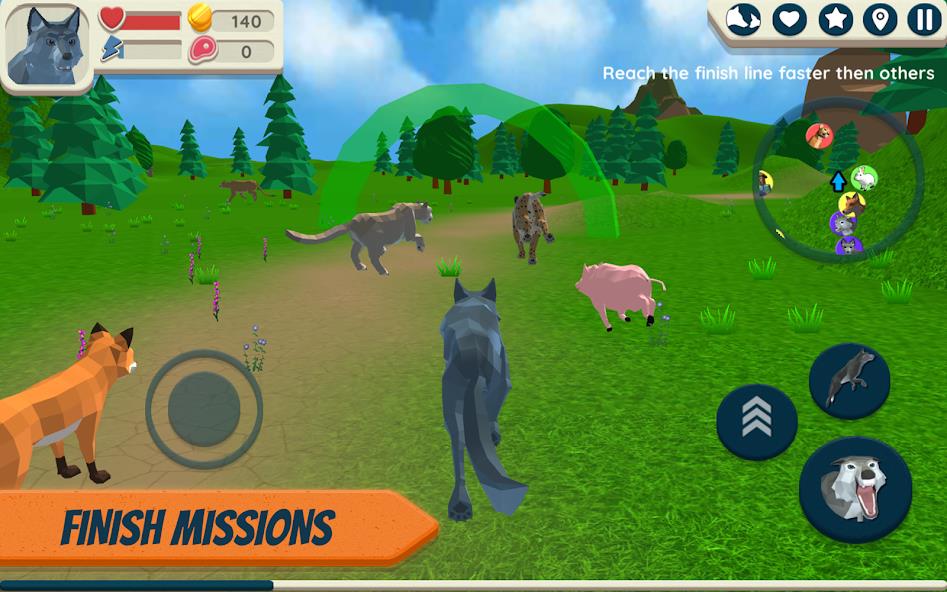 Wolf Simulator: Wild Animals 3 Mod スクリーンショット 1