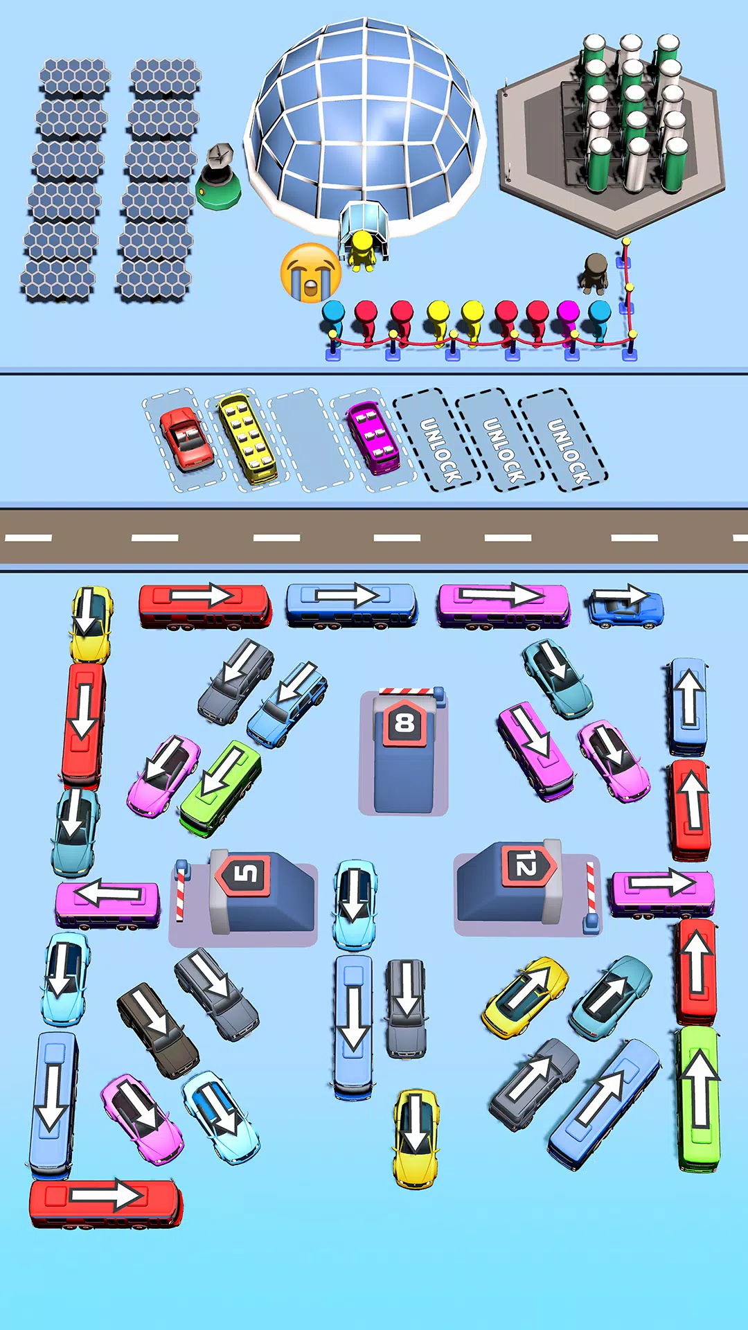 Bus Swipe: Car Parking Jam Capture d'écran 2
