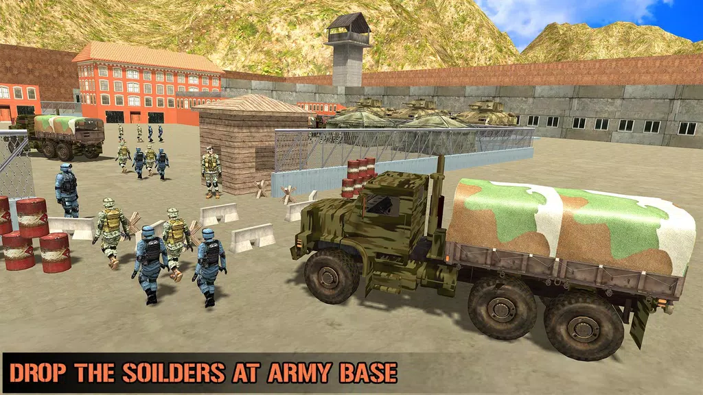 US Army Transporter Truck Game應用截圖第2張