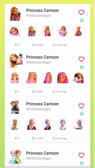 Princess Animated Stickers Screenshot 0