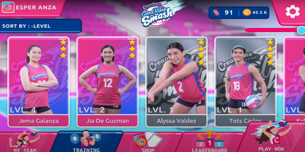 Creamline Good Vibes Smash Tangkapan skrin 0