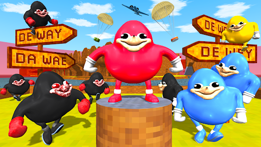 Ugandan Knuckles and Chungus Battle Royale Online Screenshot 1