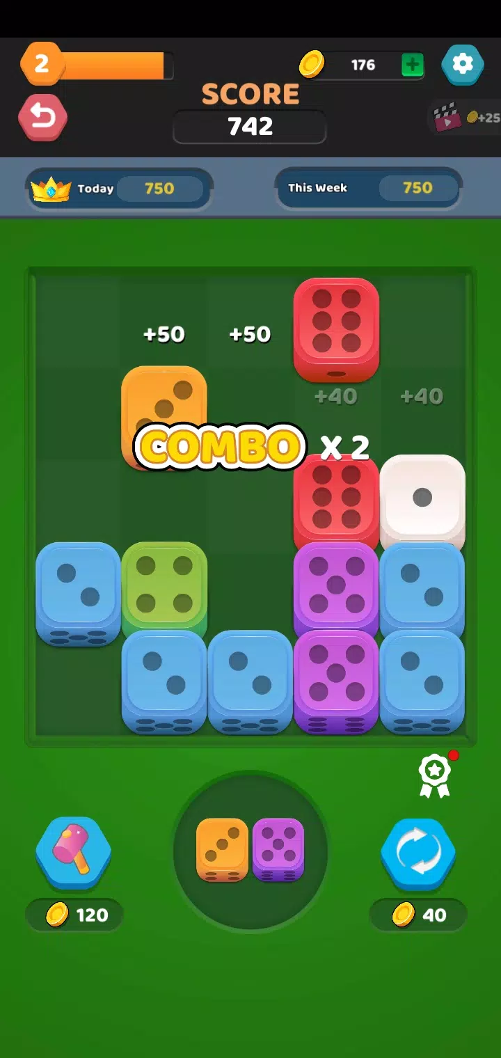 Merge Puzzle Games: Number Up Captura de pantalla 2